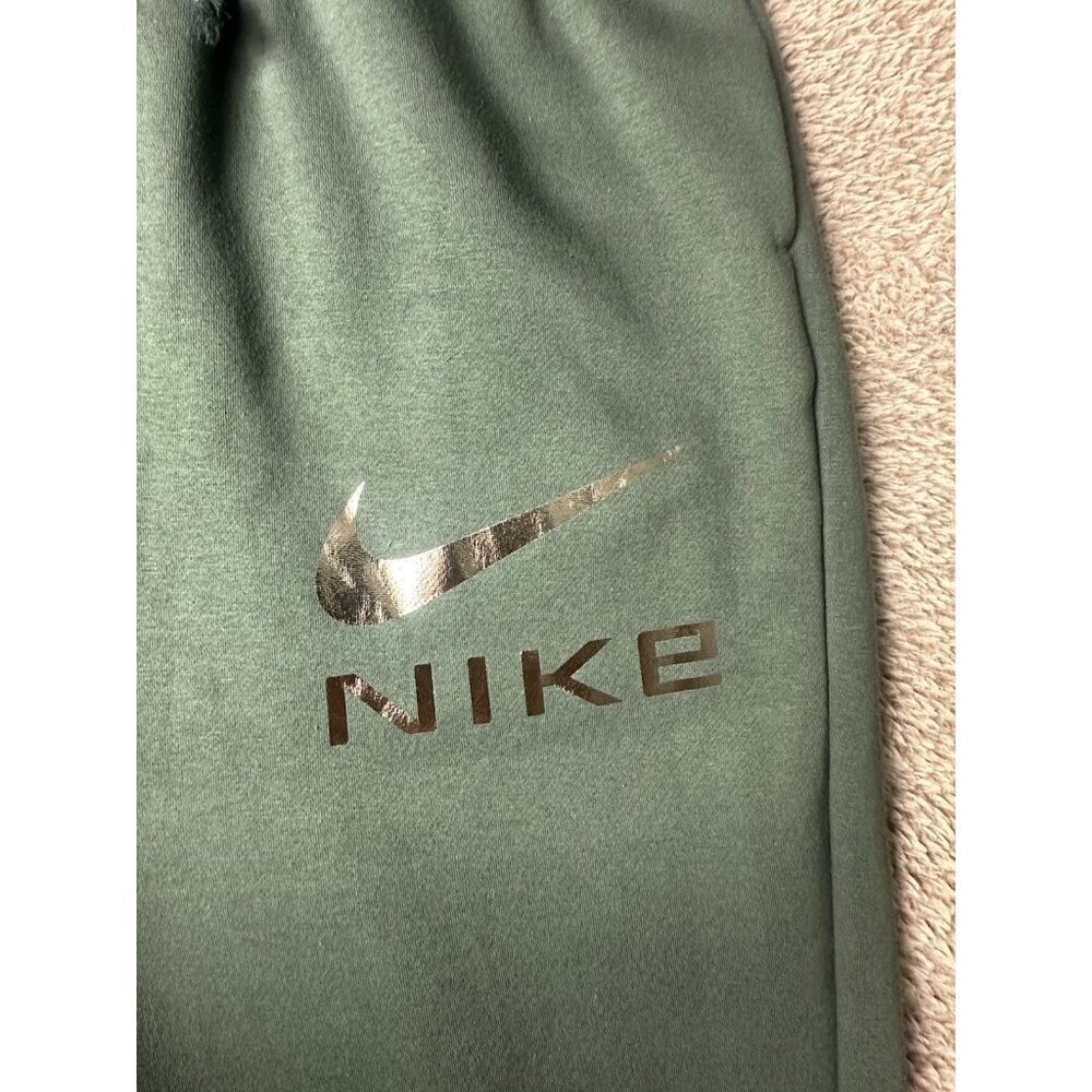 NIKE Sportswear Phoenix Fleece High-Waisted Oversized Pants Size M Green New - Picture 7 of 15